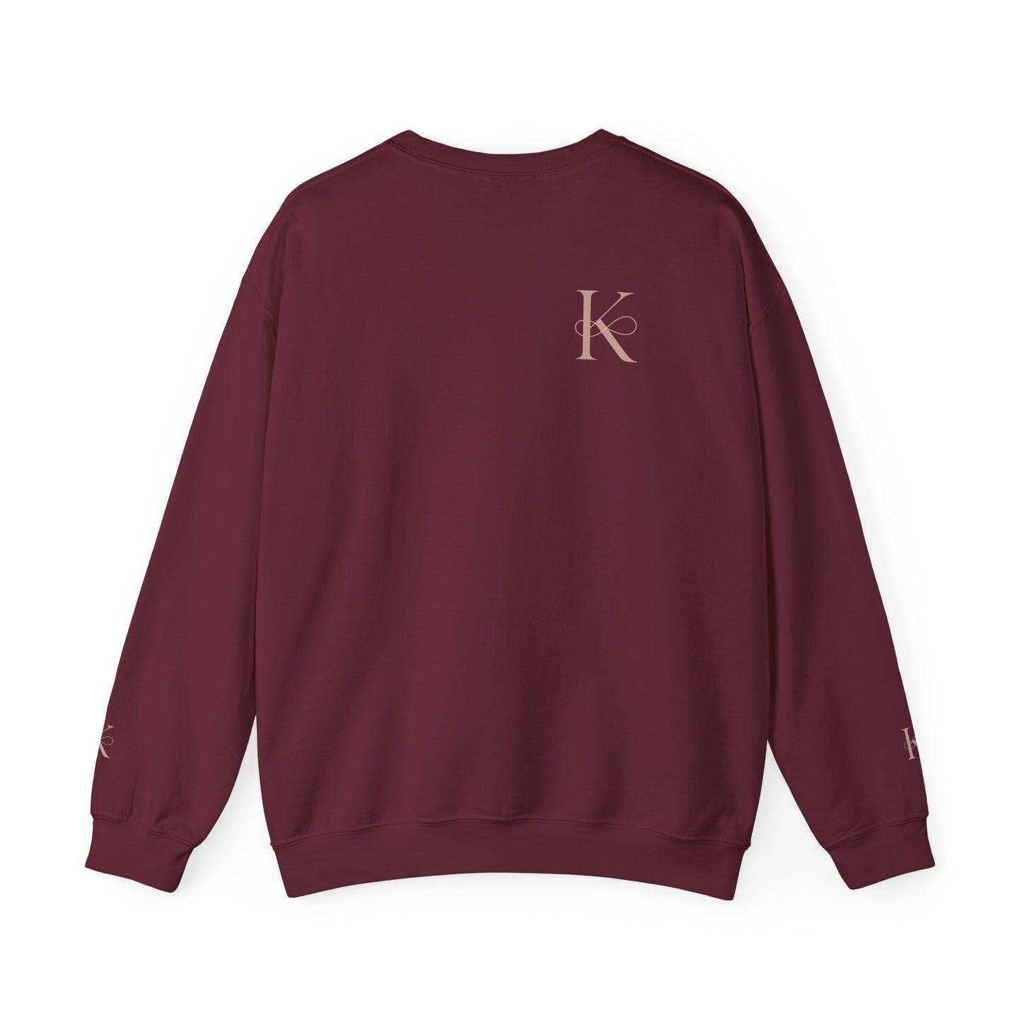 Minimalist Unisex Crewneck Sweatshirt with Initial Charm, Comfortable Lounge Wear, Gift for Him or Her, Casual Style, Everyday Essential