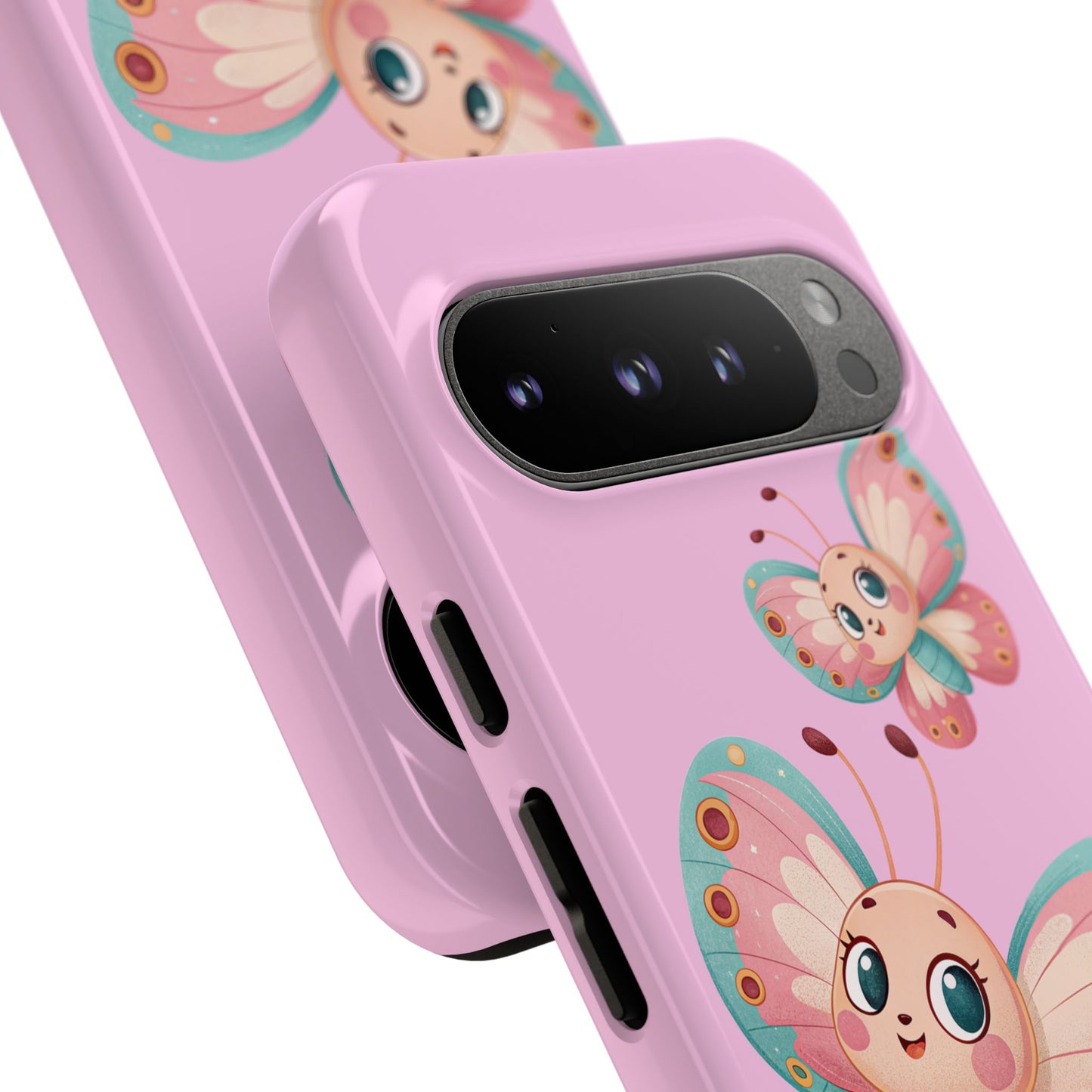 Cute Butterfly Phone Case, Tough Phone Cover, Girly Phone Accessory, Unique Gift for Her, Kids Phone Case, Floral Design Case