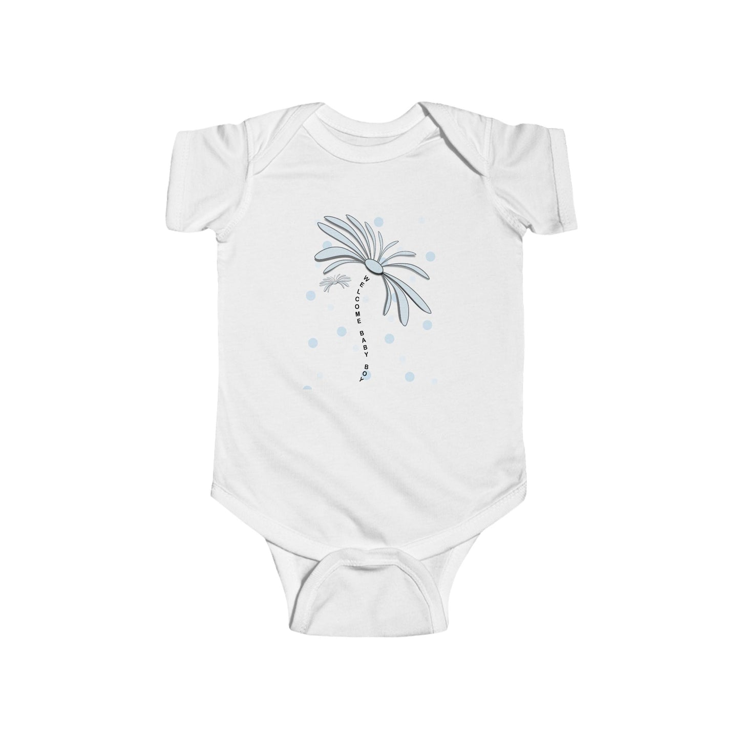 Infant Bodysuit with Adorable Palm Tree Design, Baby Shower Gift, Cute Summer Outfit, Newborn Clothing, Toddler Birthday Gift