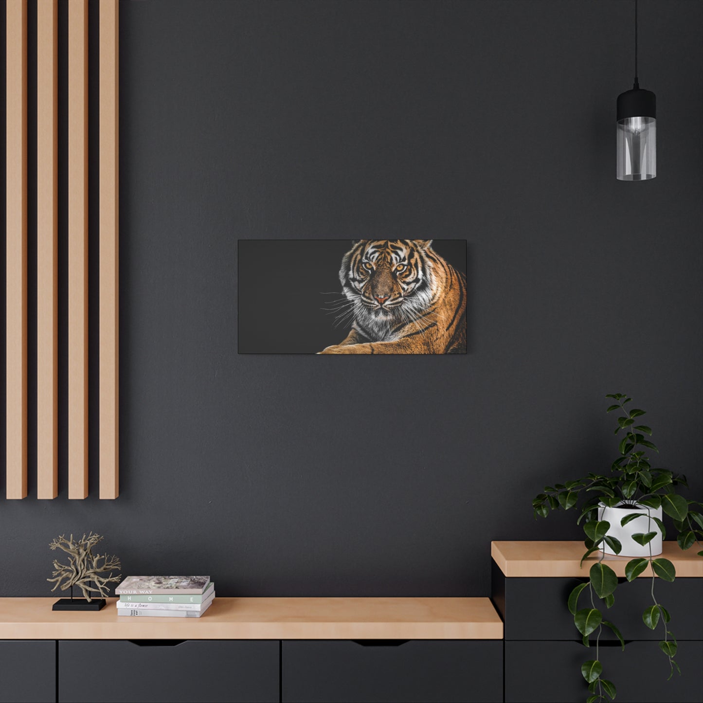 Majestic Tiger Canvas Art, Perfect for Animal Lovers, Home Decor, Gift for Wildlife Enthusiasts, Modern Wall Art, 1.25" Depth