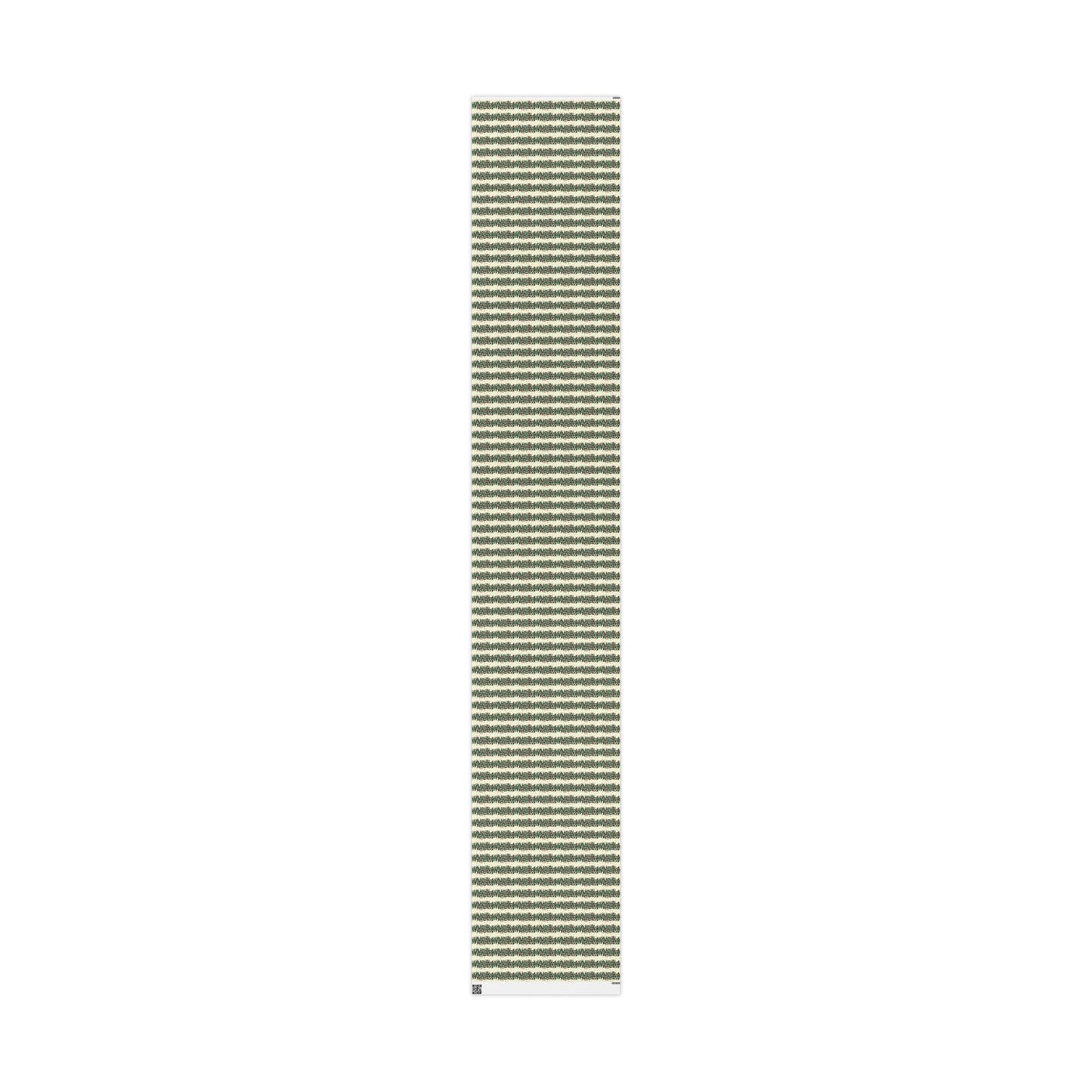 Wrapping Paper Roll — Festive Green Wreath & Red Berry Holiday Wrap