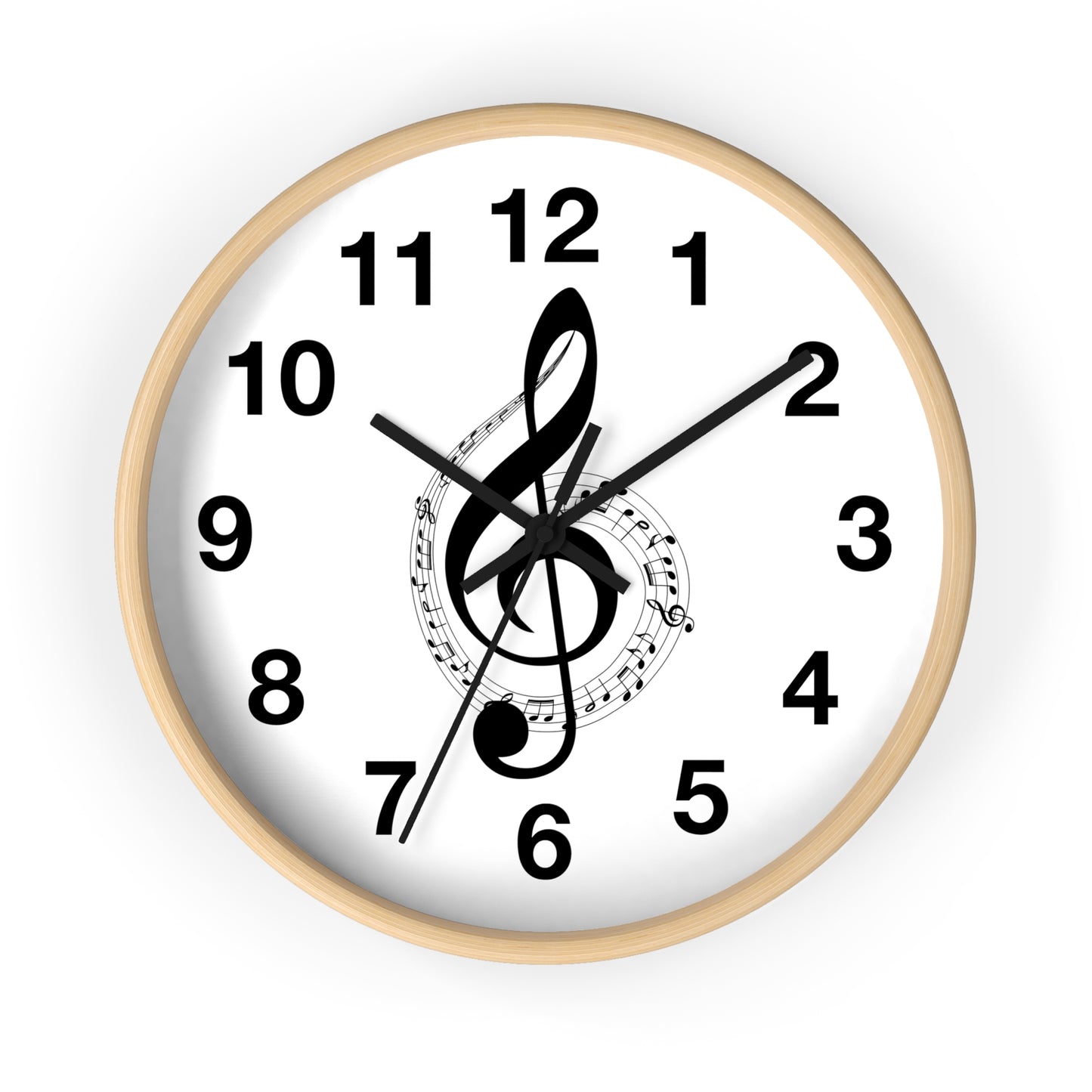 Musical Notes Wall Clock - Perfect for Music Lovers, Home Decor