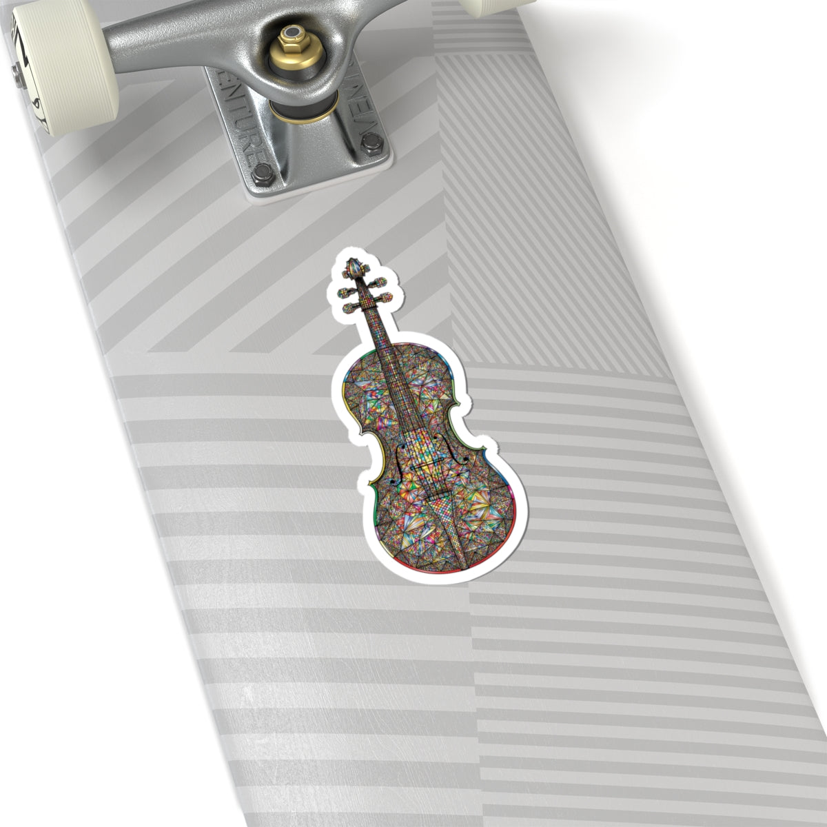 Colorful Violin Kiss-Cut Stickers | Artistic Music Decor, Laptop Stickers, Instrument Lover Gifts, Scrapbooking Supplies, Violin Art