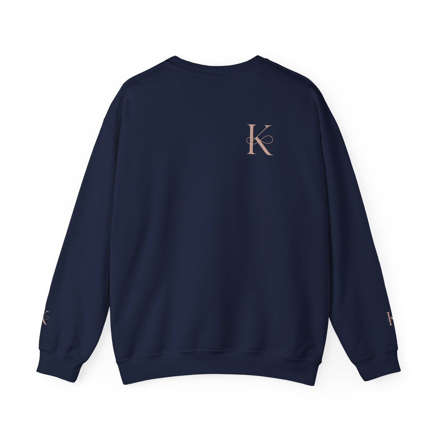 Minimalist Unisex Crewneck Sweatshirt with Initial Charm, Comfortable Lounge Wear, Gift for Him or Her, Casual Style, Everyday Essential