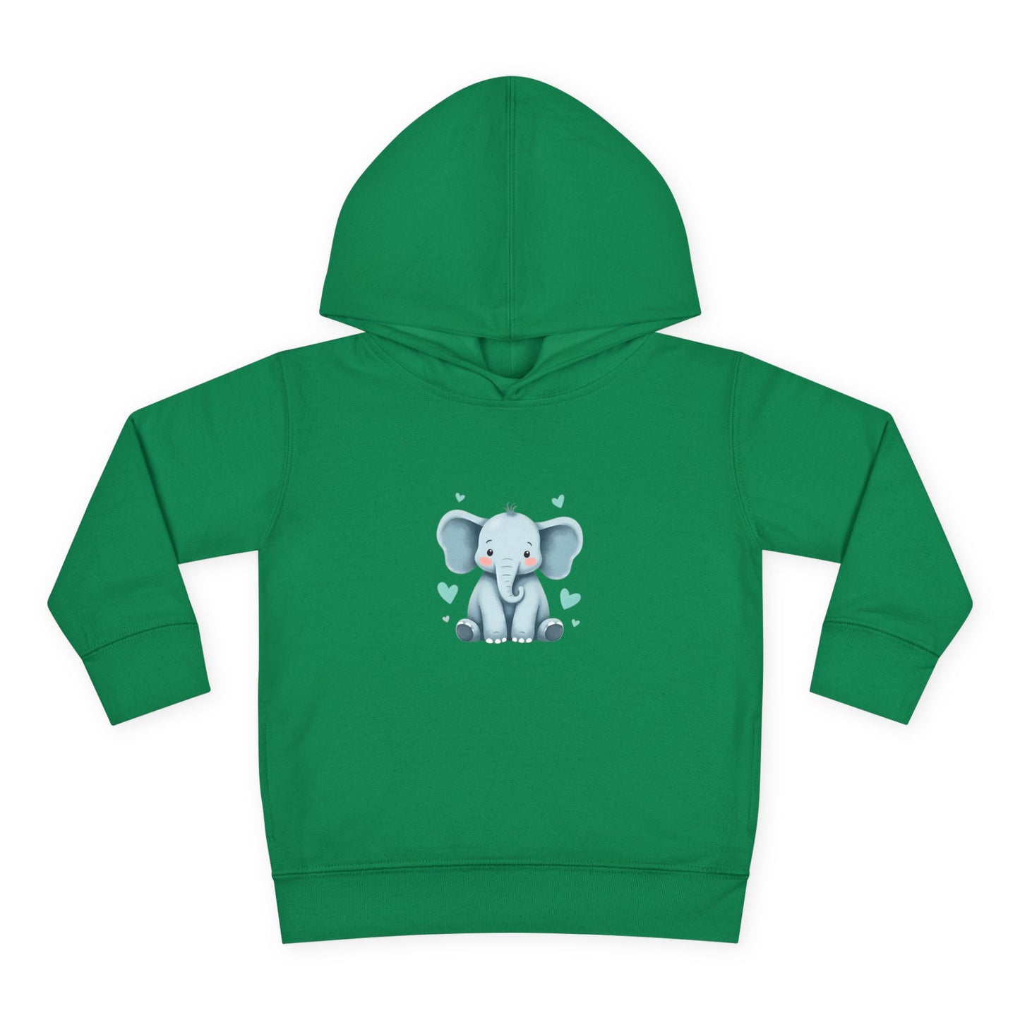 Adorable Elephant Toddler Fleece Hoodie, Kids Pullover, Baby Shower Gift, Birthday Present, Cute Animal Apparel, Cozy Toddler Wear