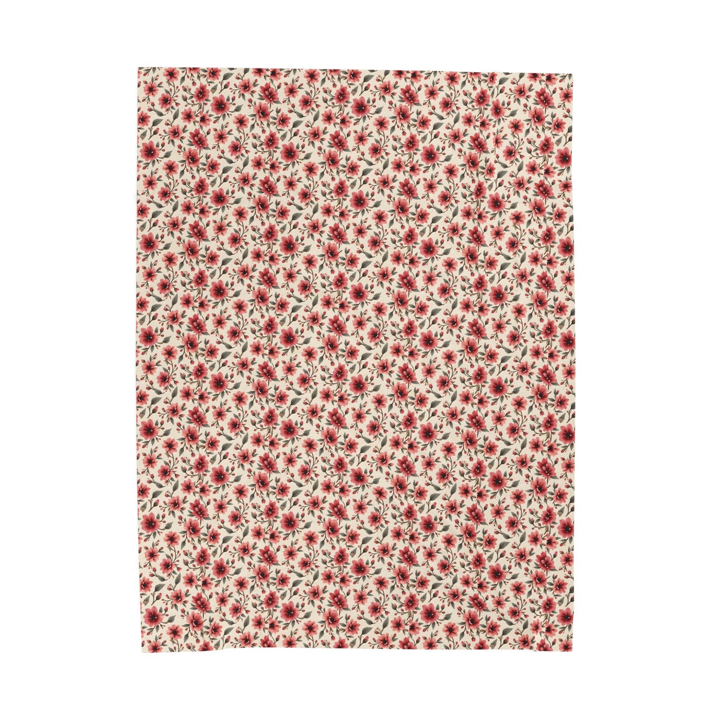 Cozy Floral Velveteen Plush Blanket | Perfect for Home Decor, Gifts, Couch, Travel, Holidays, Soft Throw for Relaxation