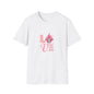 Love Cherry Blossom T-Shirt — Pink Floral "LOVE" Graphic Tee