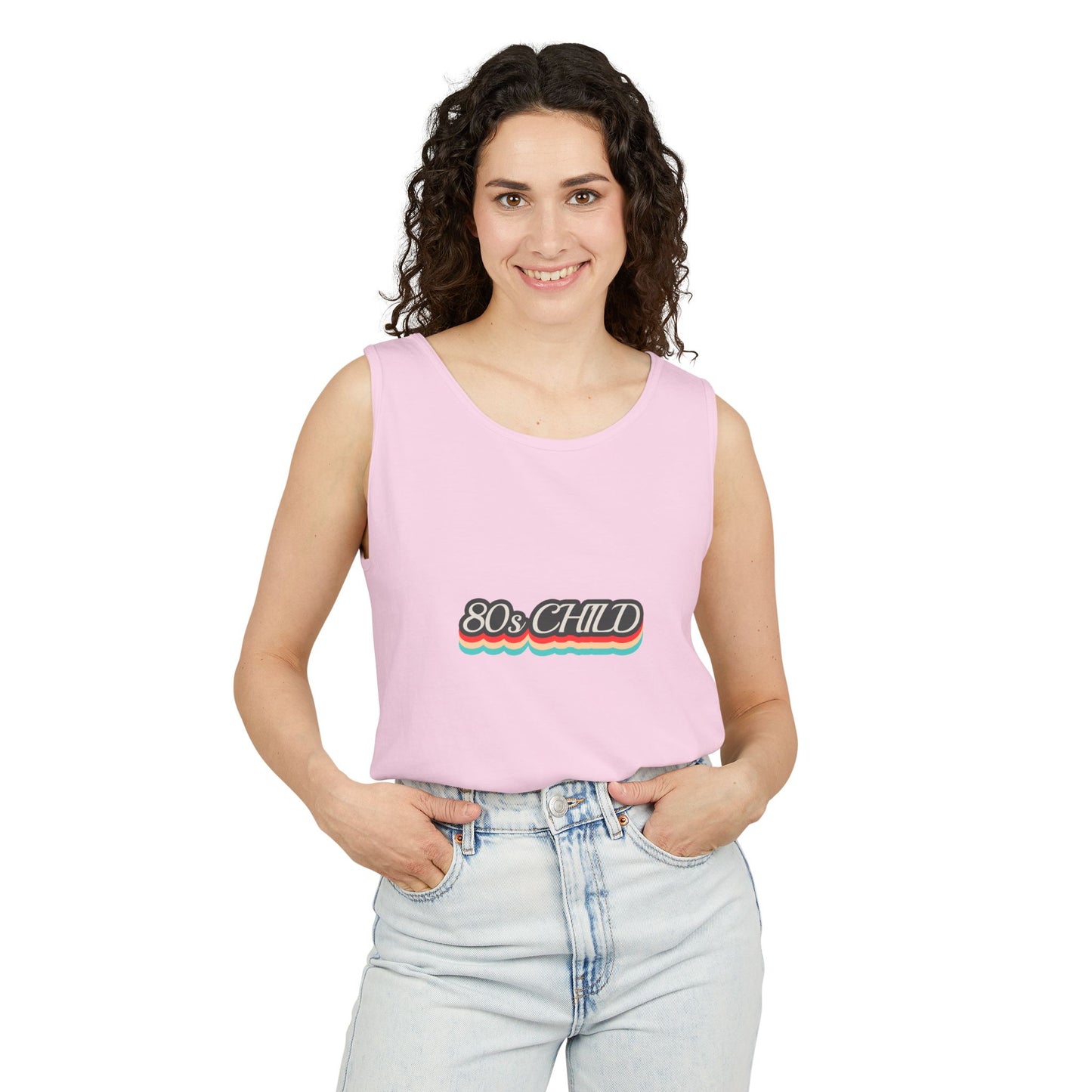 80s Child Unisex Tank Top | Retro Summer Wear, Vintage Style Shirt, Gift for 80s Lovers, Bohemian Fashion, Nostalgic Apparel