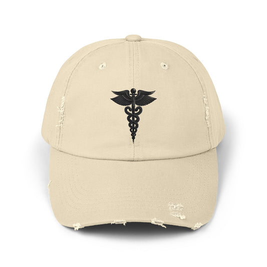 Unisex Distressed Cap with Caduceus Design, Perfect Gift for Healthcare Workers, Casual Style for Every Occasion, Fashionable Medical [...]