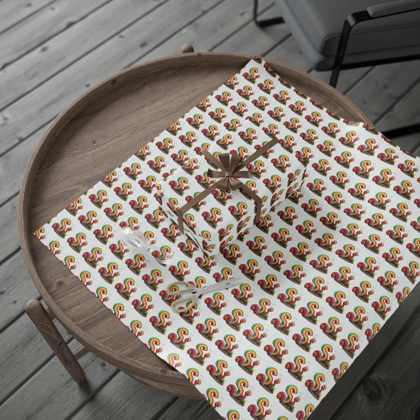 Colorful Snail Wrapping Paper, Fun Holiday Gift Wrap, Creative Present Wrap, Cute Party Supply, Eco-Friendly Wrapping