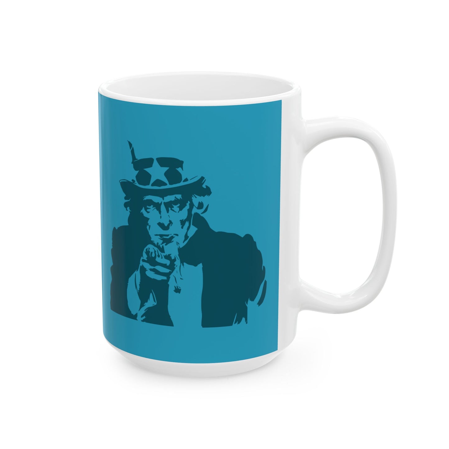 Stylish Ceramic Mug - Unique Coffee Cup for Home & Office, Gift for Coffee Lovers, Modern Art Drinkware, Fun Kitchen Decor