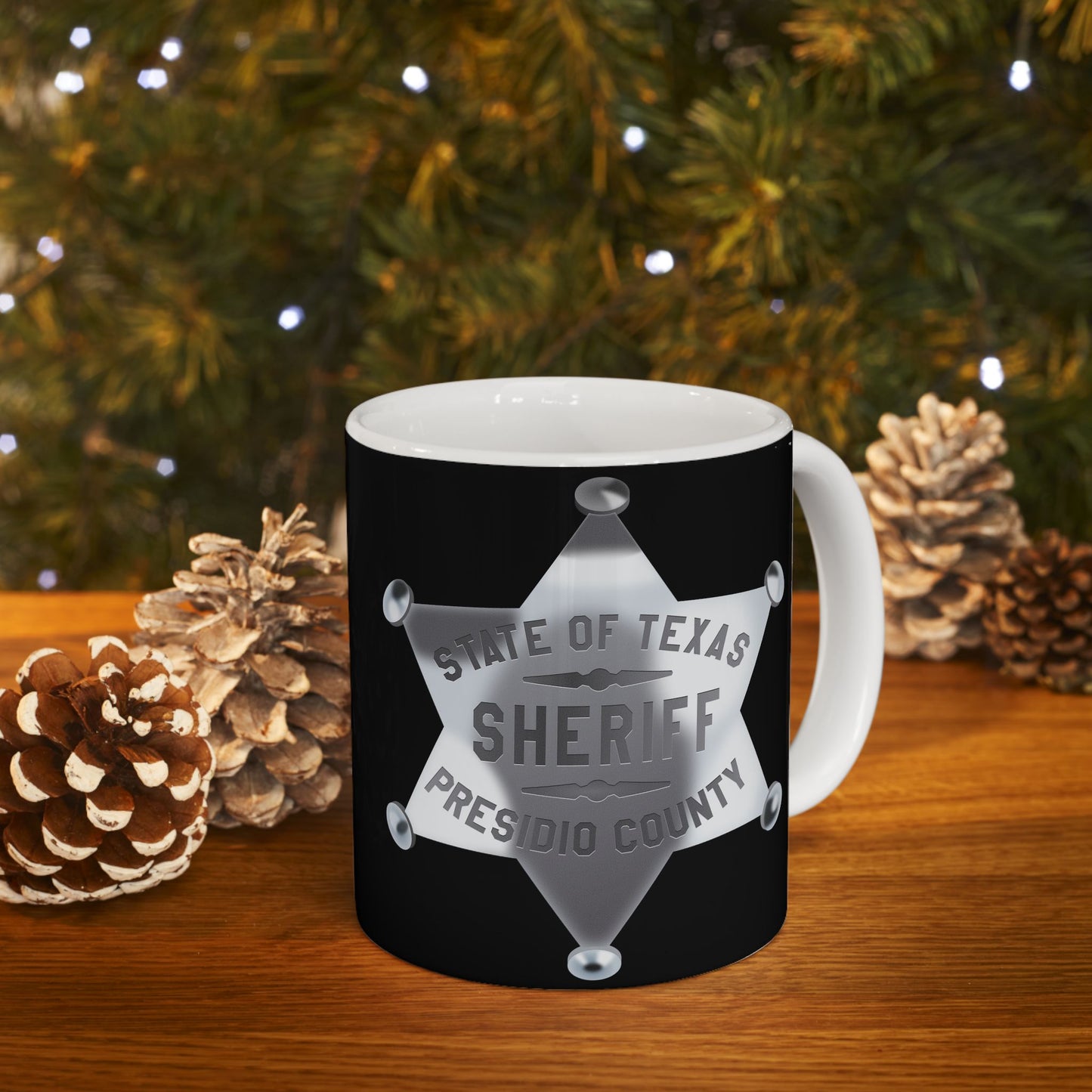 Sheriff's Office Ceramic Mug, Law Enforcement Gift, Sheriff Star Coffee Cup, Police Support Mug, Funny Sheriff Present