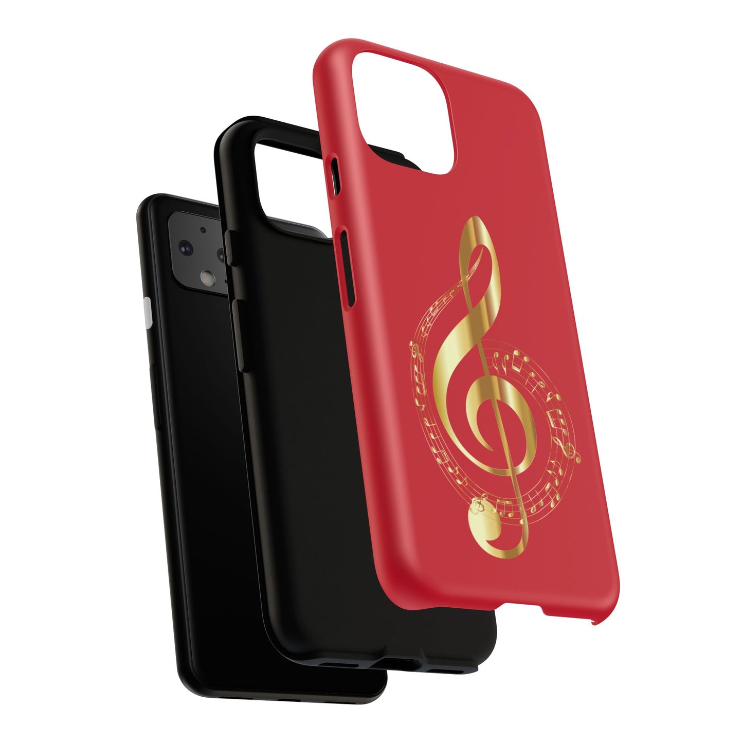 Tough Cases - Red Musical Note