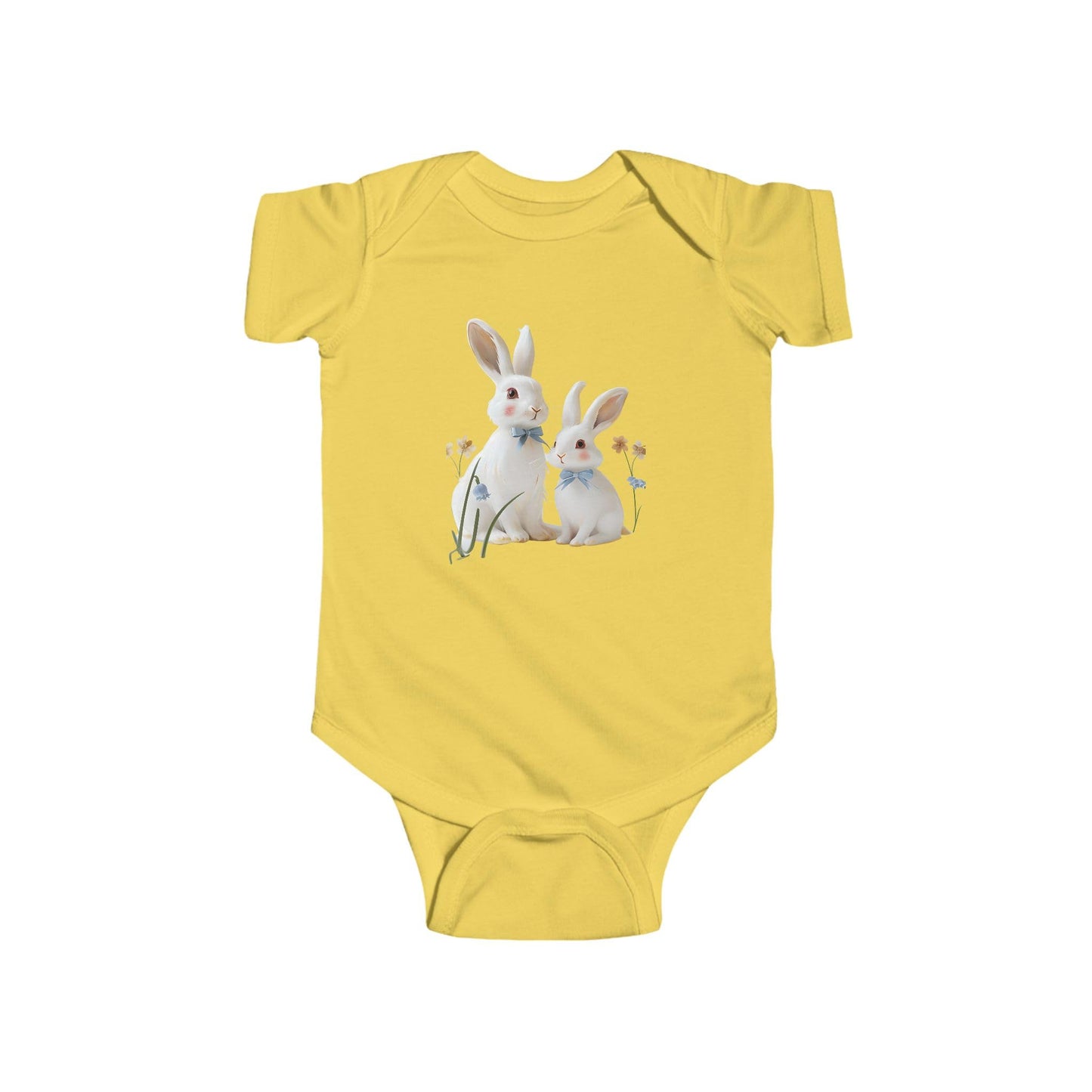 Cute Bunny Infant Bodysuit, Baby Outfit, Spring Gift, Easter Clothing, Newborn Onesie