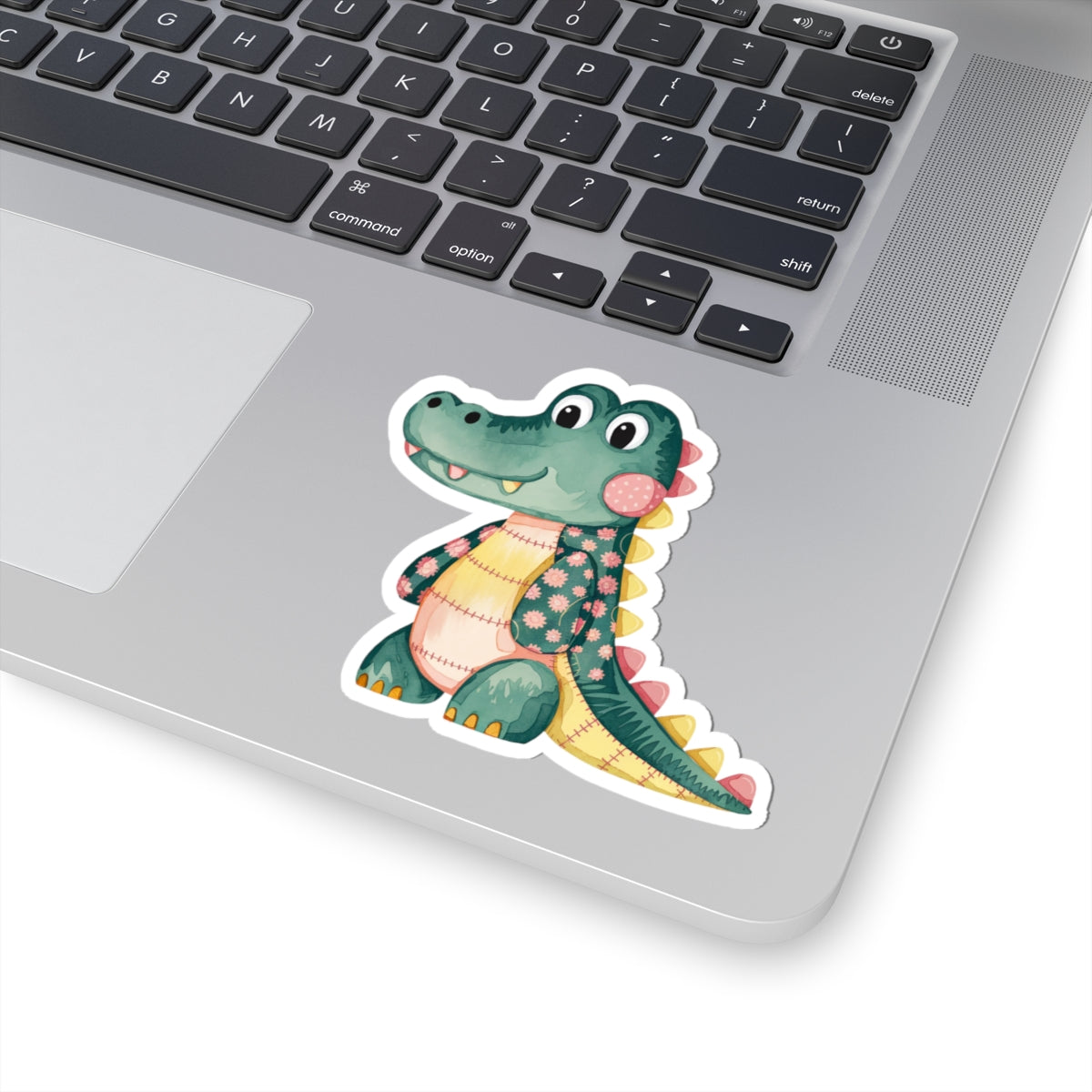 Cute Alligator Kiss-Cut Stickers, Kids Party Favors, Fun Decor, Laptop Stickers, Eco-Friendly Gift, Children's Room Decor