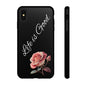 Floral Phone Case - Life is Good, Tough Phone Cover, Gift for Her, Rose Design, Personalized Phone Accessory, Stylish Tech Protector