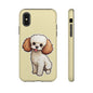 Cute Dog Phone Case, Pet Lover Gift, Custom Phone Cover, Cartoon Dog Case, Durable Phone Accessory