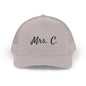 Mrs. C. Snapback Trucker Cap for Newlyweds, Wedding Gift, Bride Hat, Personalized Cap, Casual Style Accessories