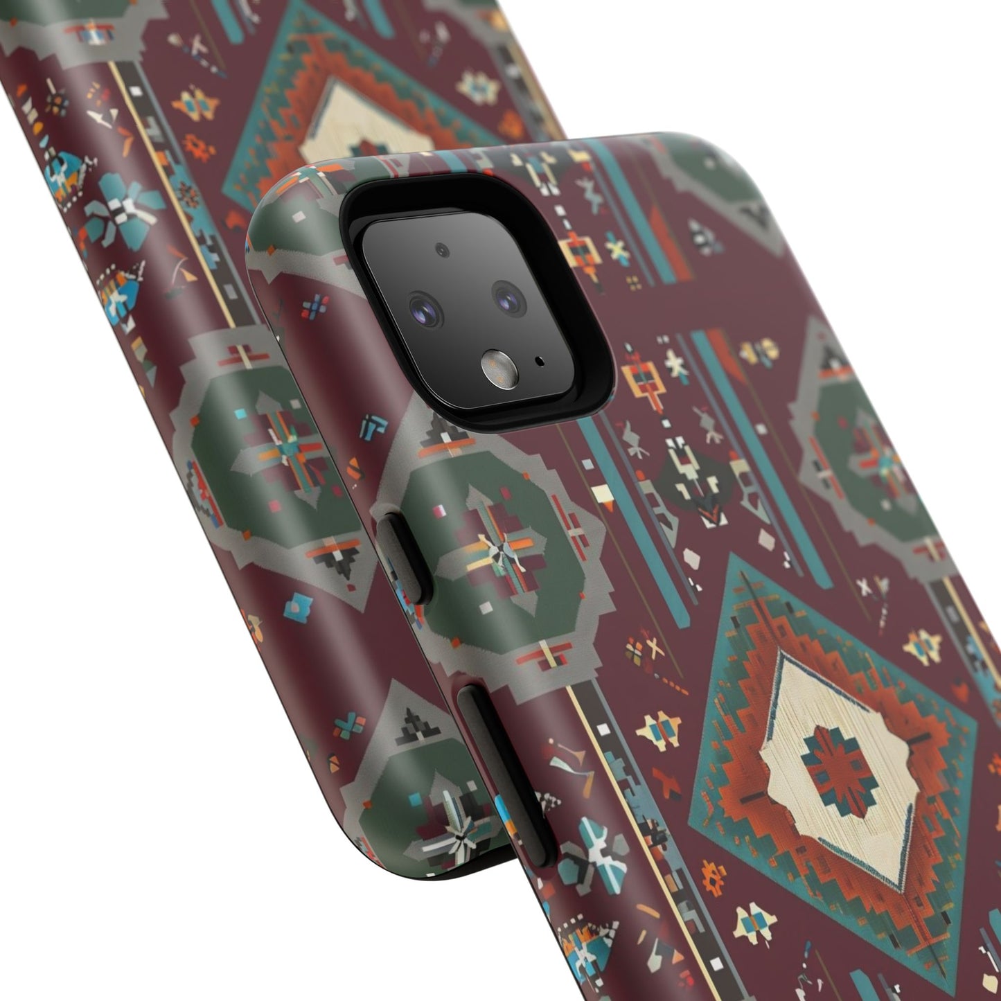 Tribal Pattern Phone Case - Boho Chic, Tough Durable Cover, Stylish Tech Accessory, Gift for Him/Her, Festival Essentials