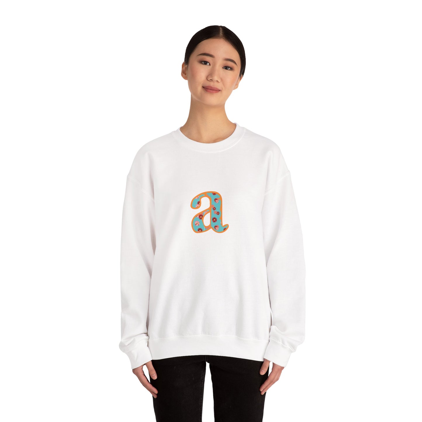 Personalized Initial Sweatshirt, Cozy Unisex Crewneck, Custom Gift for Her, Monogrammed Apparel, Perfect for Birthdays and Holidays