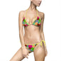 Vibrant Women's Bikini Swimsuit, Colorful Swimwear for Beach Days, Pool Parties, Summer Vacations, Gift for Her, Trendy Swim Style