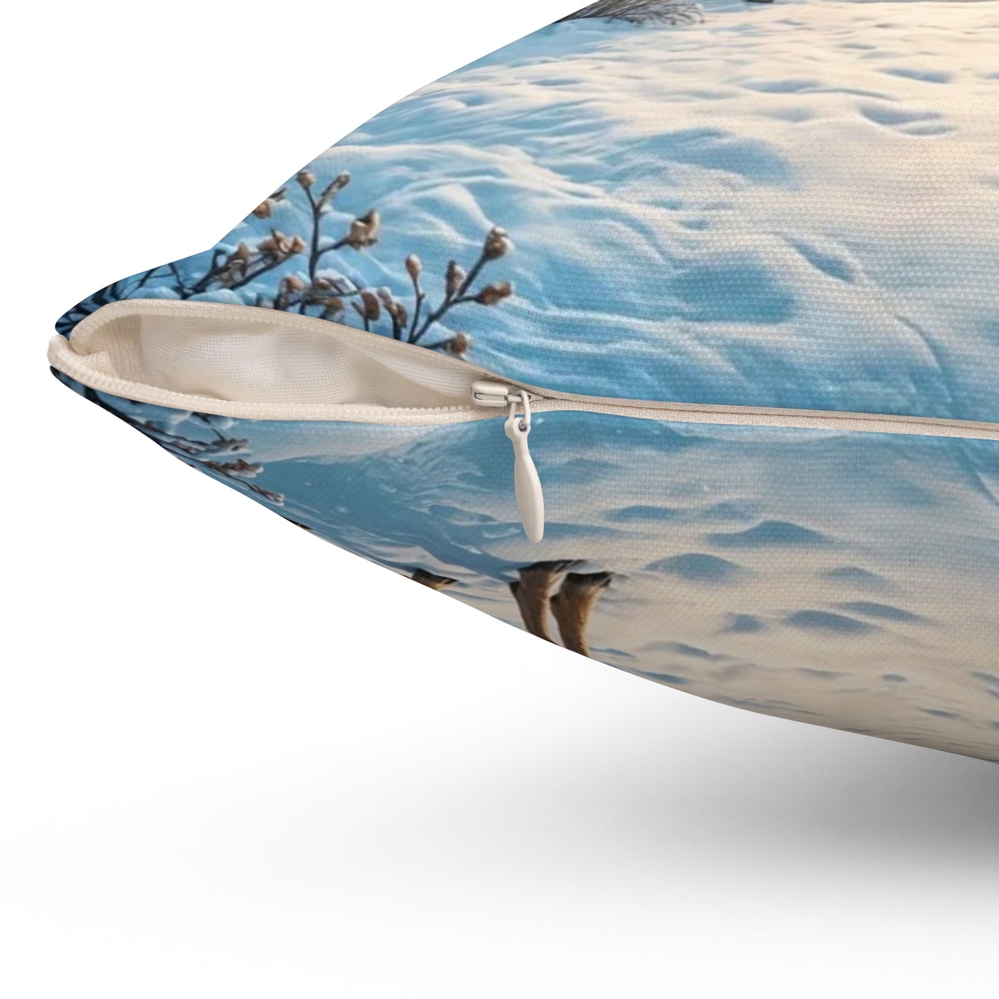 Cozy Winter Decor Pillow, Holiday Home Accent, Reindeer Design Cushion, Festive Throw Pillow, Christmas Gift Idea