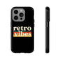 Retro Vibes Phone Case, Tough Phone Cover, Vintage Style Case, Gift for Music Lovers, Retro Aesthetic Accessory