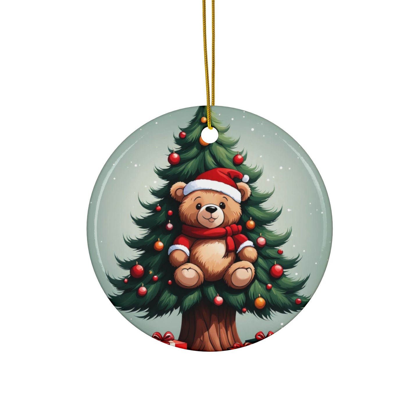 Ceramic Ornaments, 2-Side Print, (1pc, 3pcs, 5pcs, 10pcs)