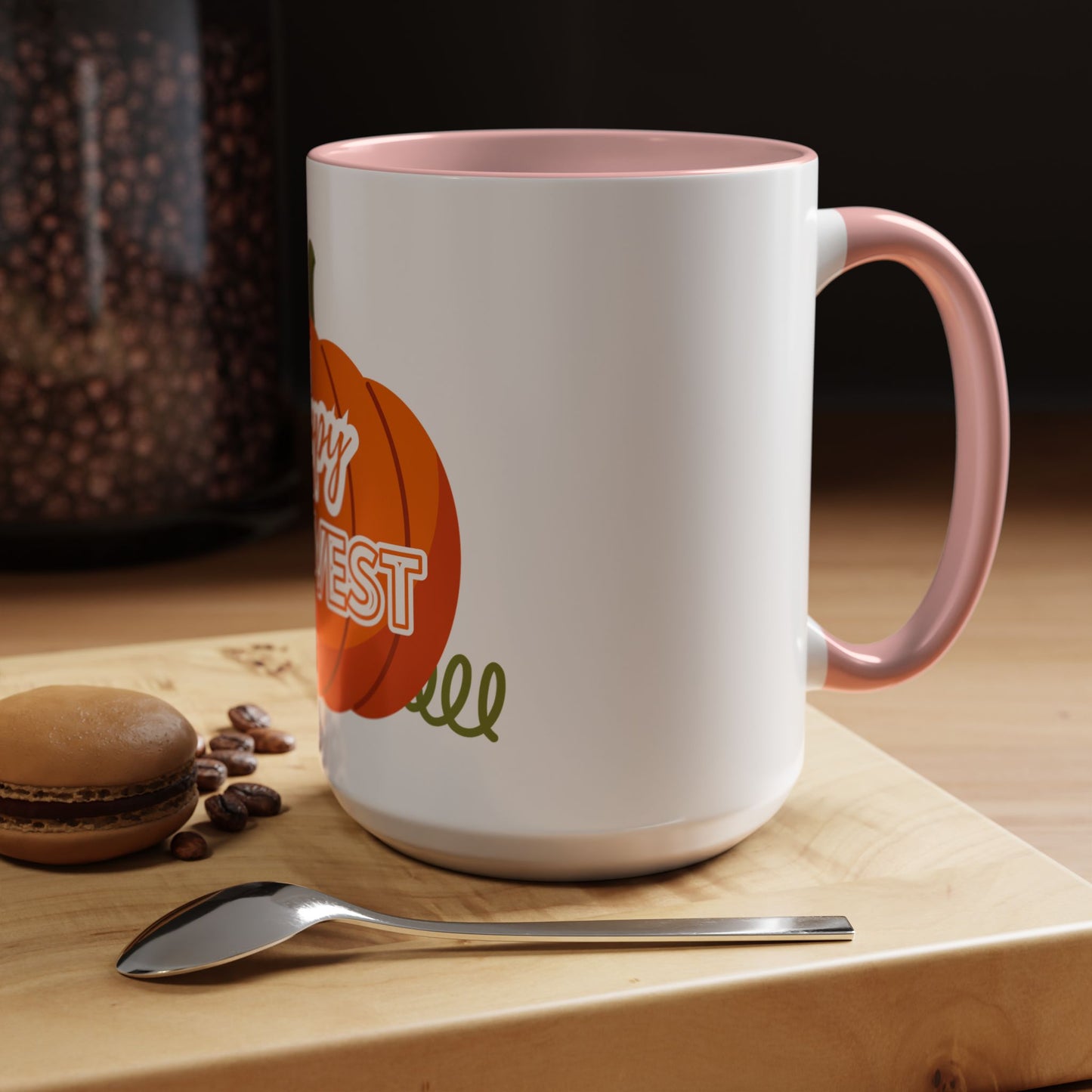 Happy Harvest Pumpkin Coffee Mug, Fall Mug, Seasonal Decor, Gift for Coffee Lovers, Autumn Vibes, Halloween Decoration