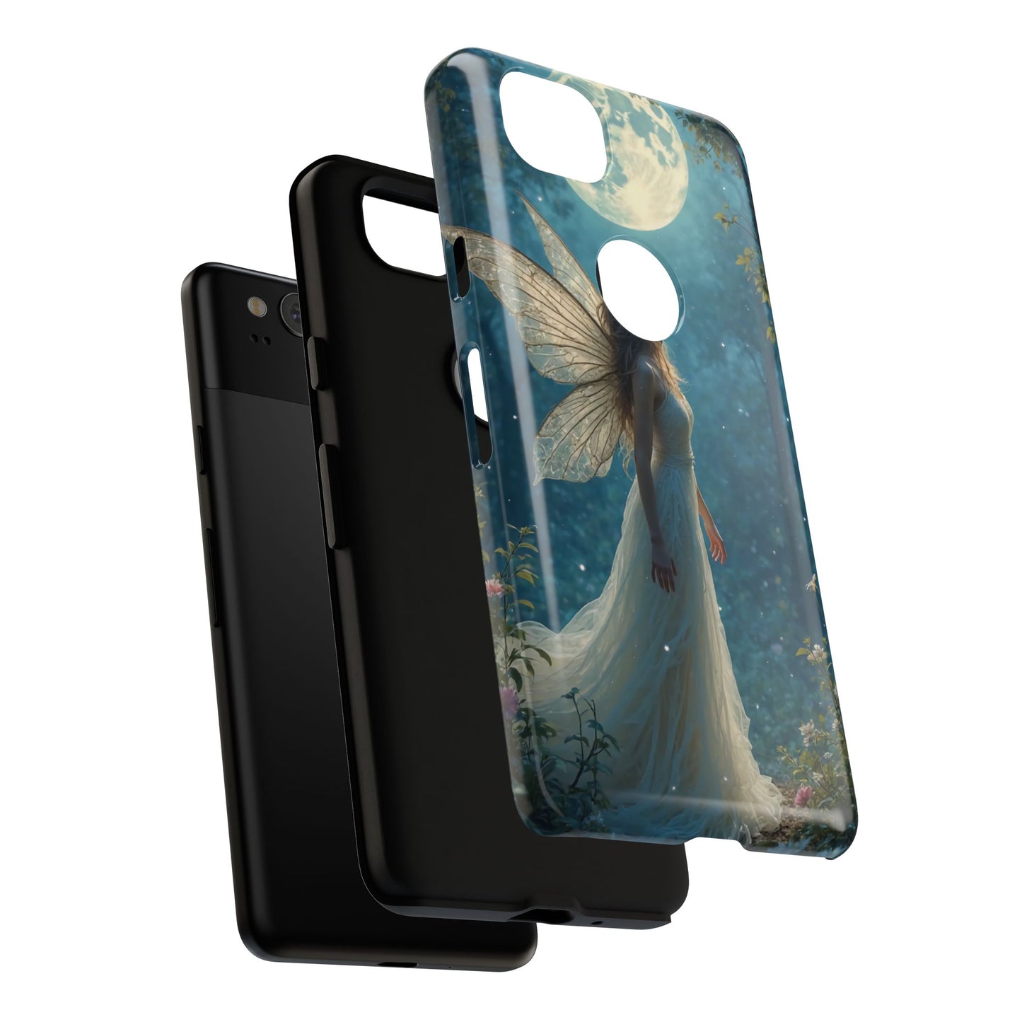 Fairy Moon Phone Case | Tough Cases for Nature Lovers, Fantasy Gift, Boho Phone Accessory, Ethereal Aesthetic, Magical Design