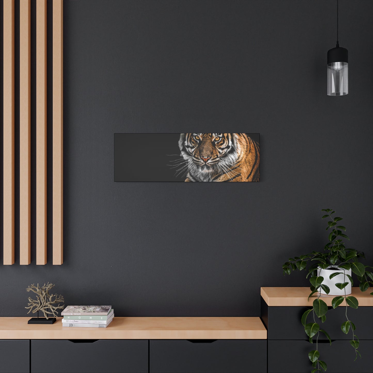 Majestic Tiger Canvas Art, Perfect for Animal Lovers, Home Decor, Gift for Wildlife Enthusiasts, Modern Wall Art, 1.25" Depth