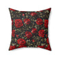 Elegant Floral Decorative Pillow, Rose Flower Cushion, Cozy Home Decor, Gift Idea for Weddings, Birthdays, Housewarming