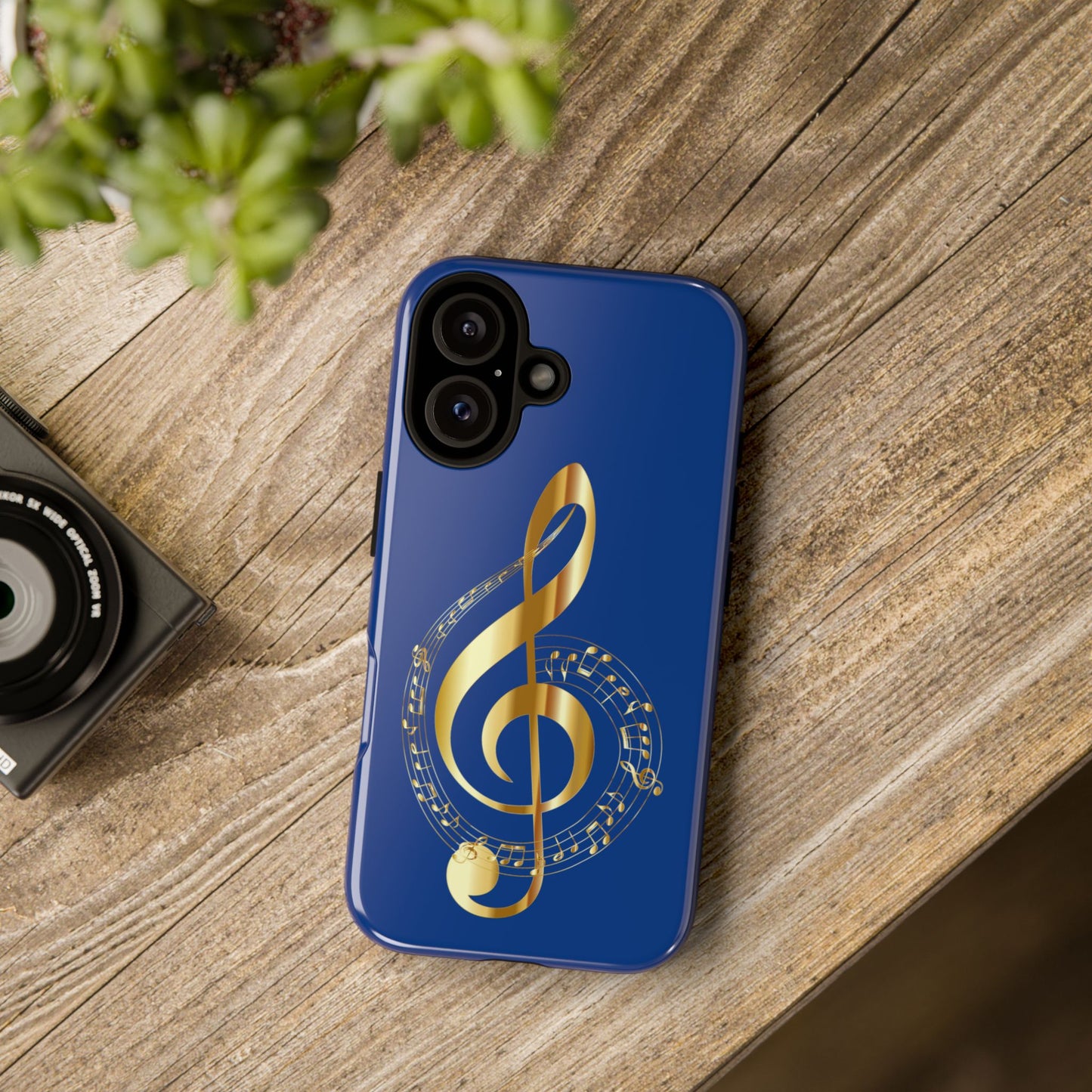 Tough Cases Blue and Gold Musical Note
