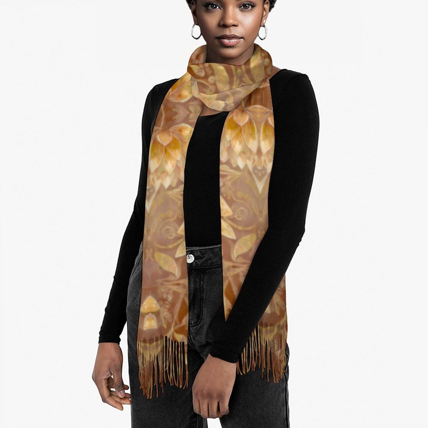 Cashmere-like Tassel Scarf