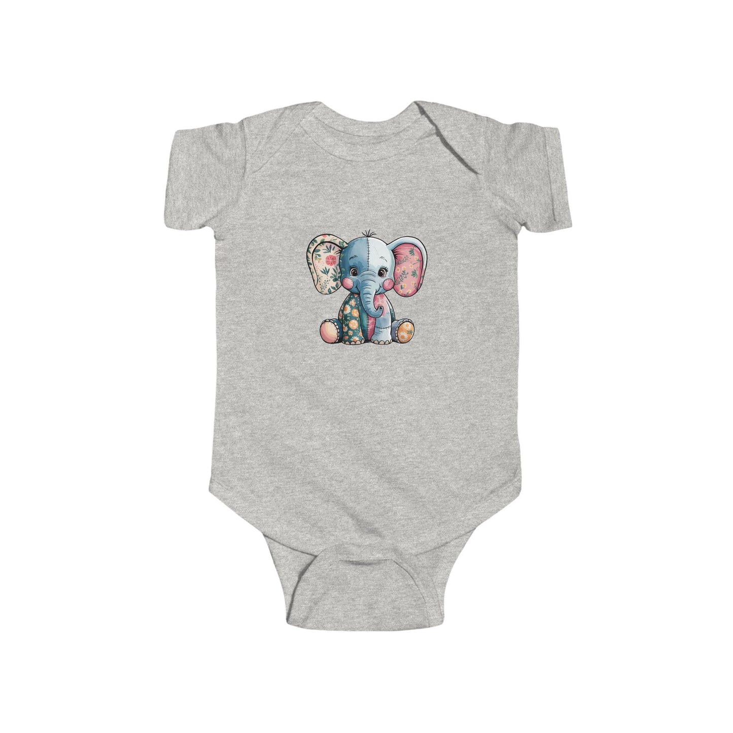 Adorable Elephant Infant Bodysuit, Baby Shower Gift, Cute Toddler Outfit, Newborn Clothes, First Birthday Gift, Unisex Babywear