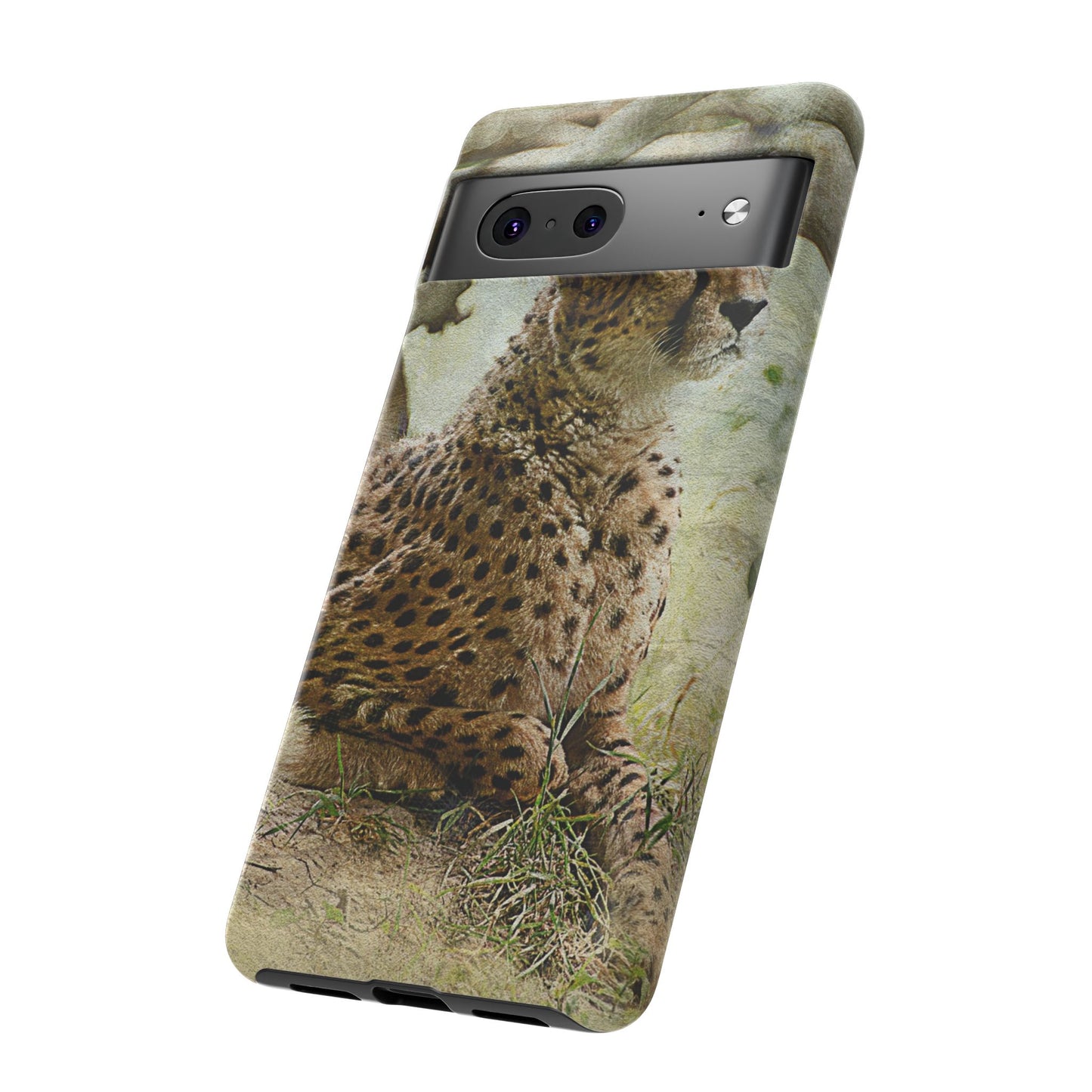 Cheetah Phone Case, Tough Cases, Animal Lover Gift, Wildlife Protection, Eco-Friendly Mobile Cover, Unique Phone Accessory