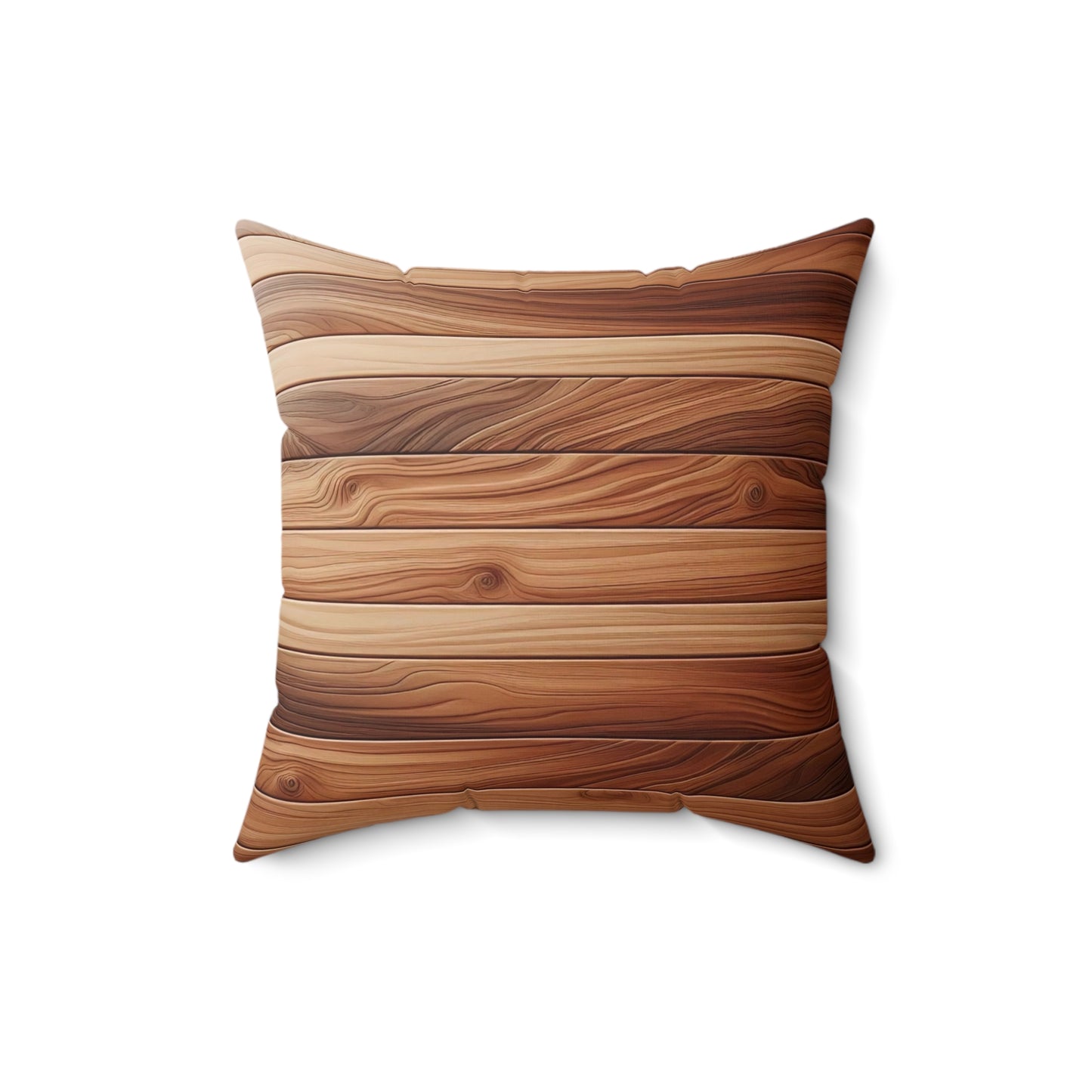Rustic Wood Pattern Pillow - Cozy Home Decor, Boho Cushion, Farmhouse Style, Gift for Nature Lovers, Living Room Accent