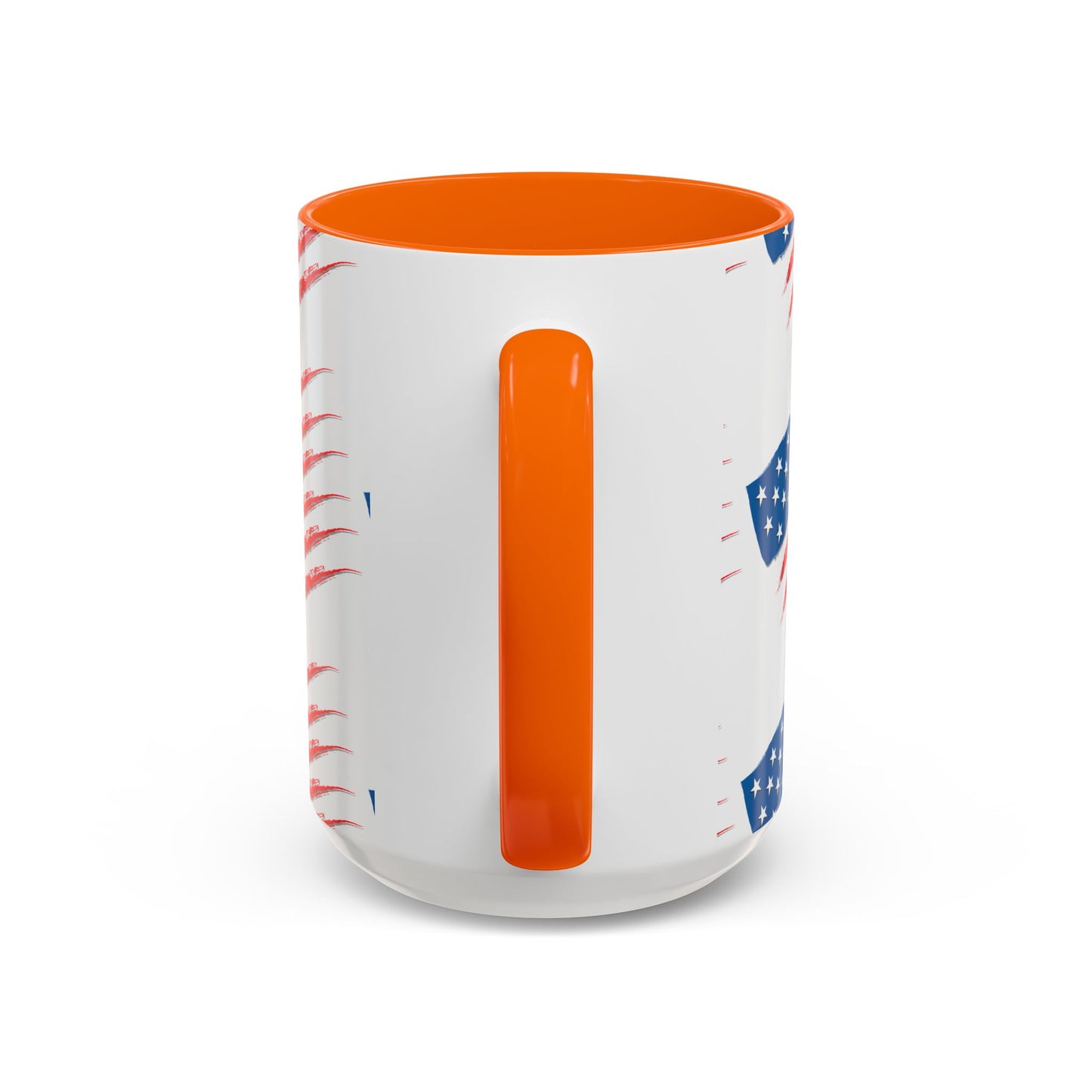 Patriotic Accent Coffee Mug | USA Flag Design, Perfect Gift for Veterans & Independence Day, Coffee Lover's Merchandise, Red White [...]