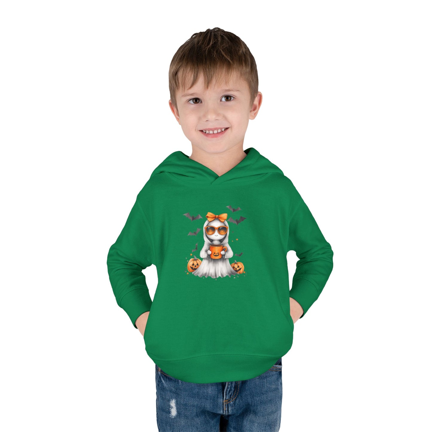 Adorable Halloween Toddler Fleece Hoodie with Cute Pumpkin Design, Kids Halloween Outfit, Fall Fashion, Cozy Kids Sweatshirt