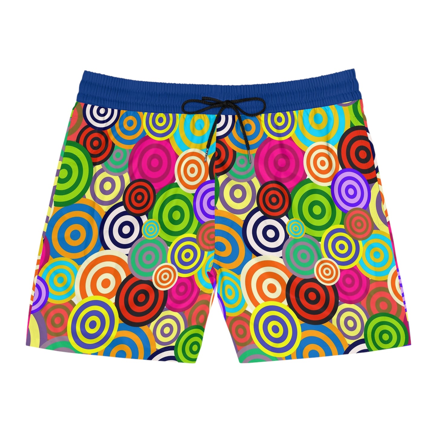 Vibrant Patterned Swim Shorts for Men - Fun Beachwear, Summer Essentials, Festival Style, Pool Party Swim Trunks, Gift for Him