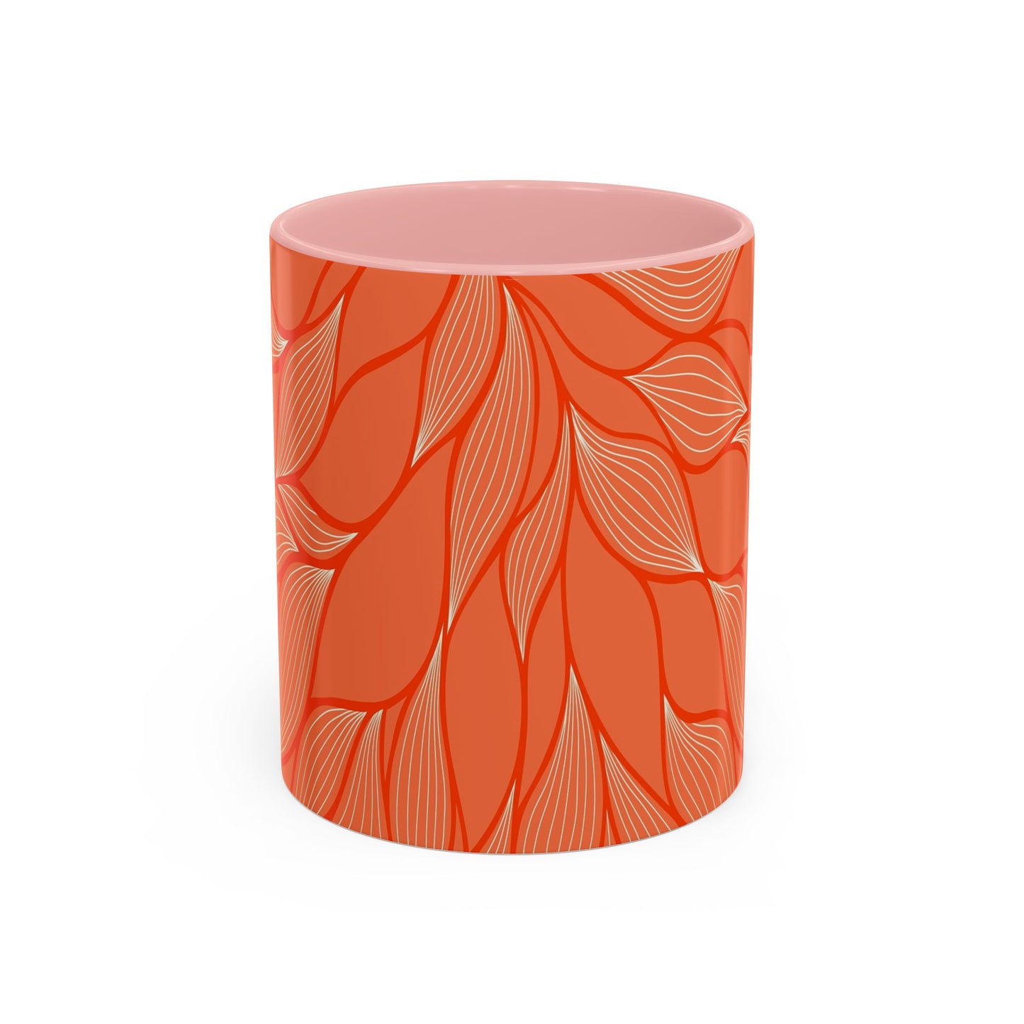 Stylish Accent Coffee Mug, Floral Pattern Drinkware, Unique Gift for Coffee Lovers, Home Decor, Kitchenware, Vibrant Design
