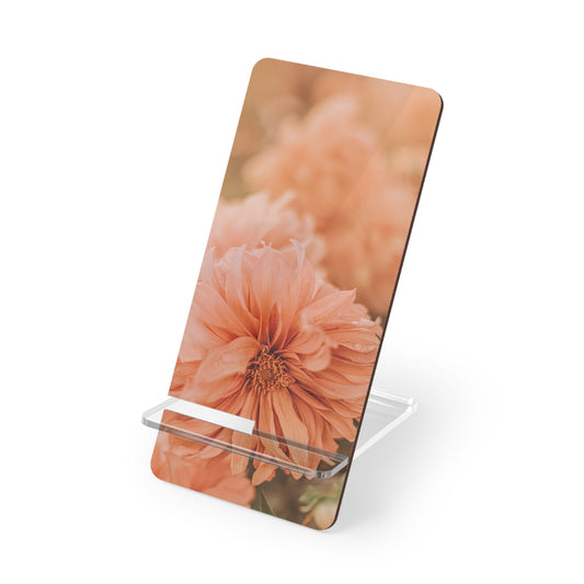 Floral Smartphone Display Stand, Minimalist Tech Organizer, Desk Decor, Gift for Her, Stylish Phone Holder, Home Office Accessory