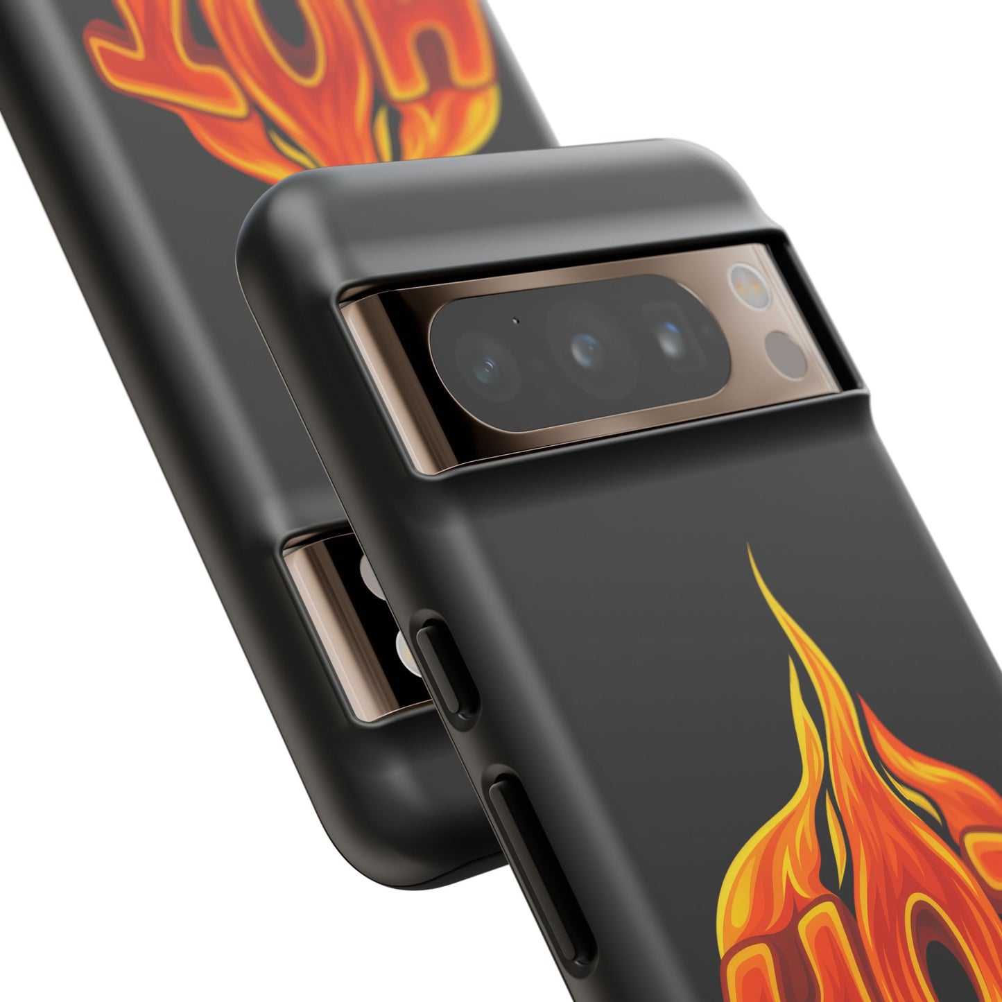 Stylish Phone Case, Hot Flames Design, Gift for Teens, Trendy Accessory, Protective Cover, Unique Phone Case