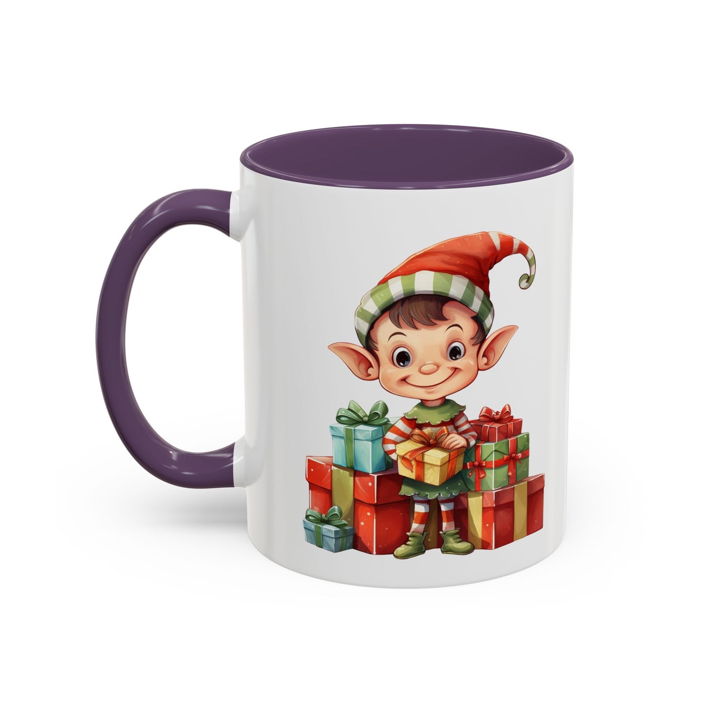 Holiday Elf Coffee Mug - Festive Gift Mug, Christmas Decor, Cute Elf Mug, Coffee Lover Gift, Winter Holiday Drinkware