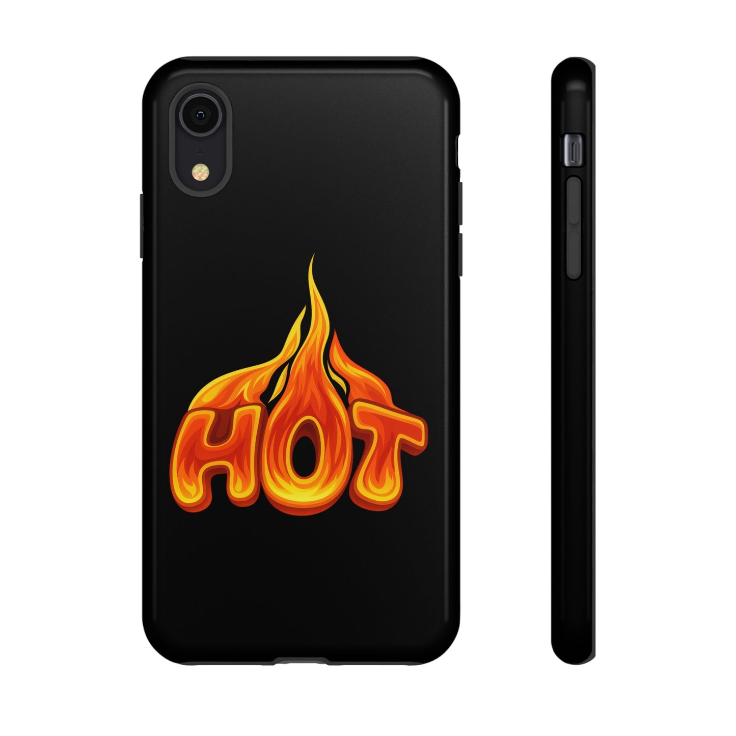 Stylish Phone Case, Hot Flames Design, Gift for Teens, Trendy Accessory, Protective Cover, Unique Phone Case