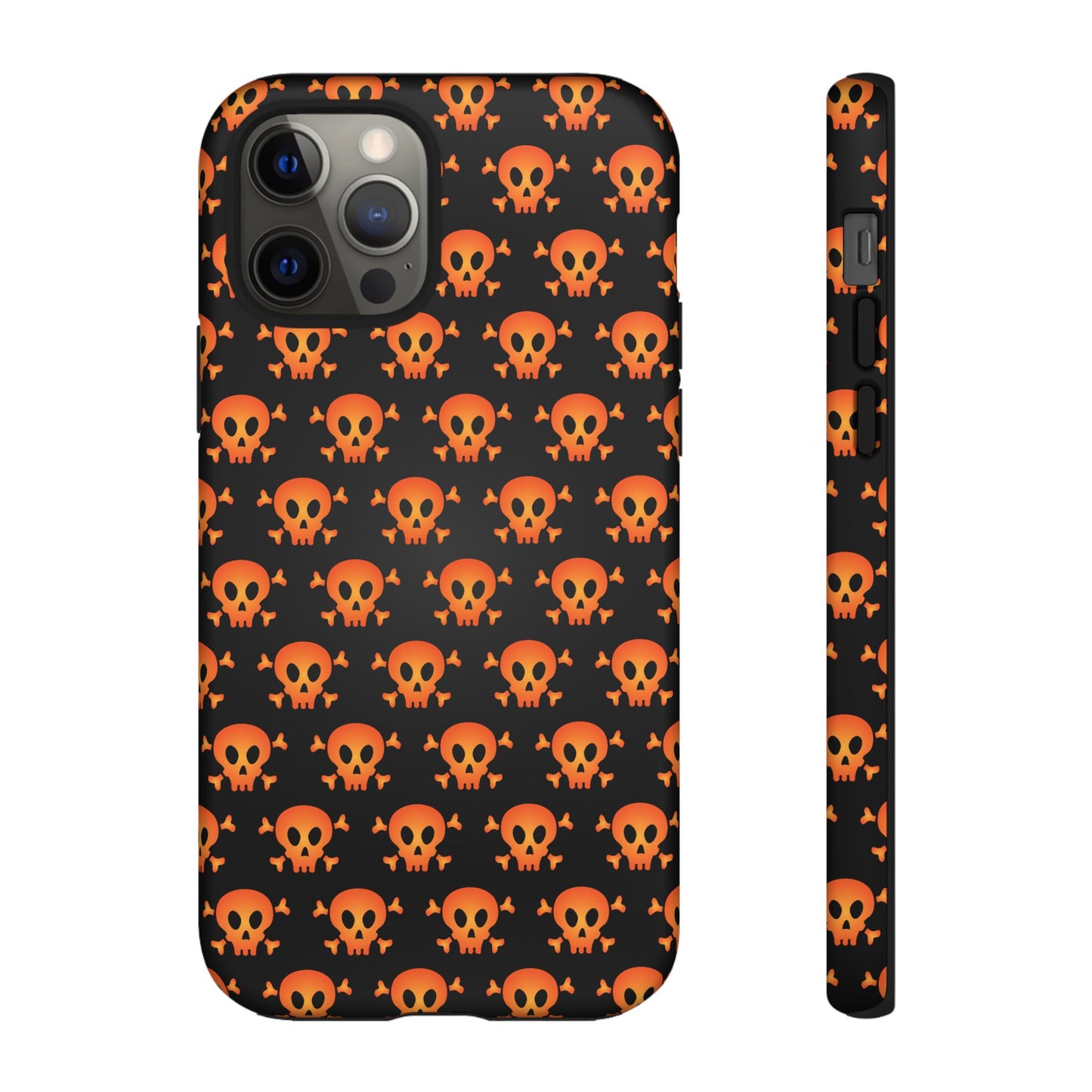 Halloween Skull Phone Case, Spooky Mobile Cover, Trick or Treat Accessory, Goth Gift, Skull Pattern Design