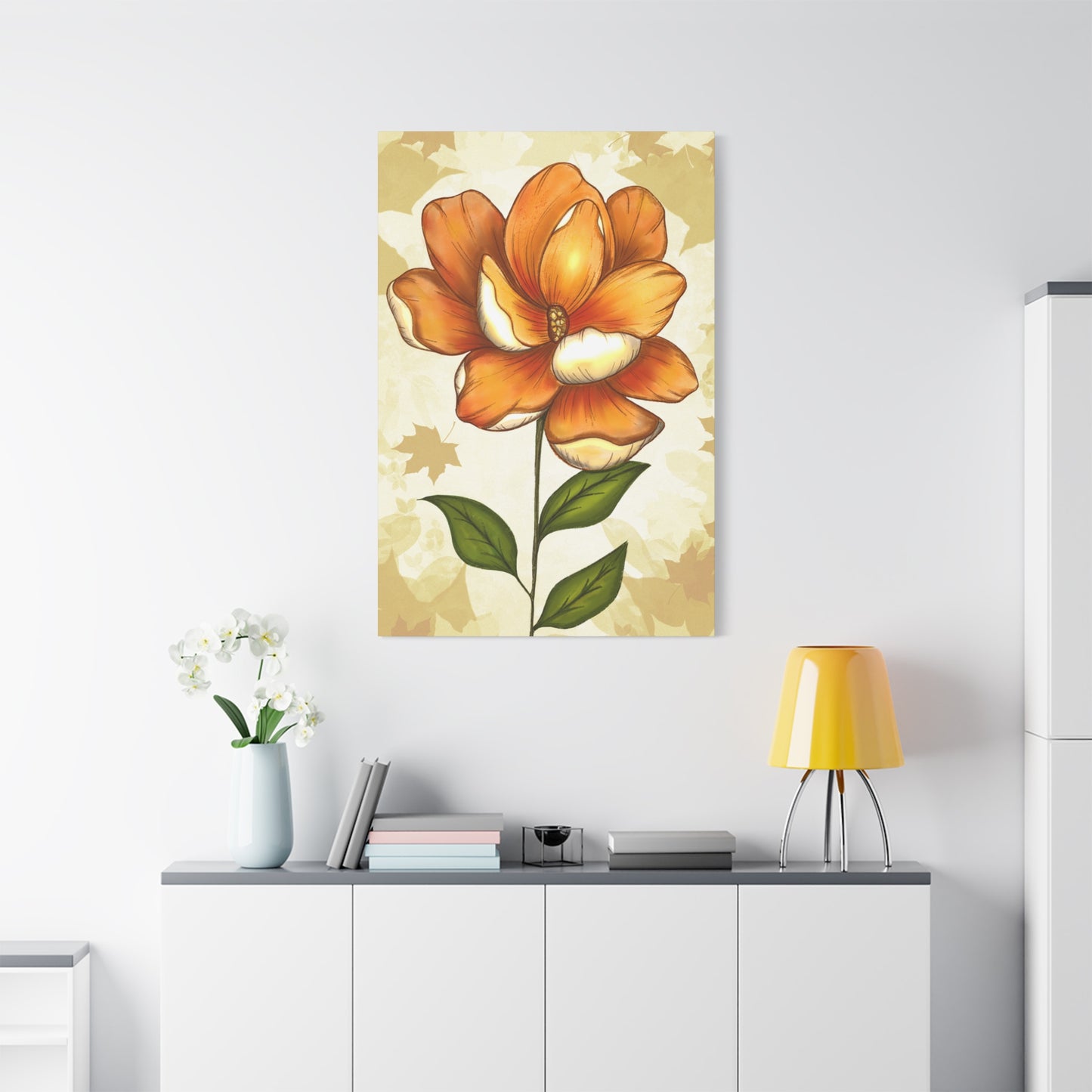 Copy of Matte Canvas, Stretched, 1.25" Tulips Pink and Purple Flowers