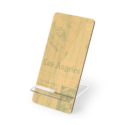 Vintage Los Angeles Mobile Display Stand, Phone Holder, Desk Organizer, Unique Gift, Home Office Decor, Smartphone Stand