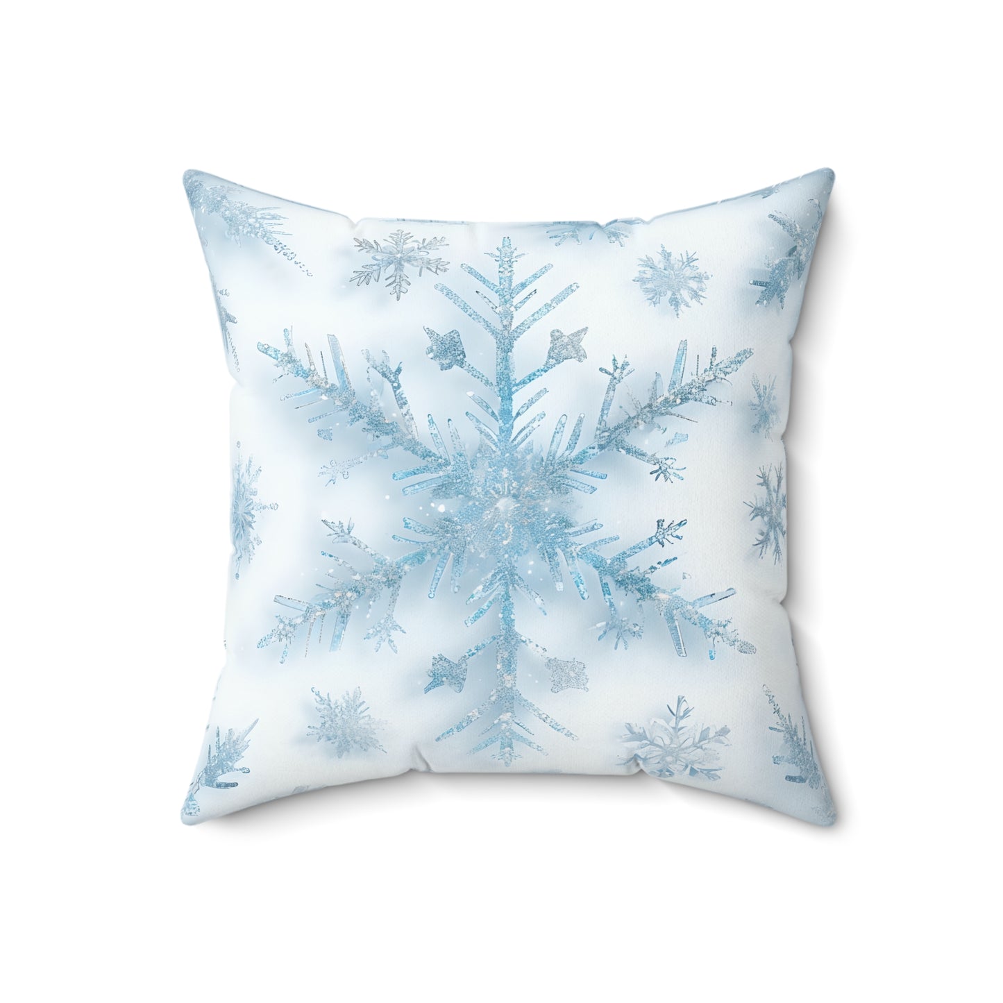 Winter Snowflake Decorative Pillow, Cozy Home Accent, Perfect Holiday Gift, Winter Decor, Snowflake Print Pillow