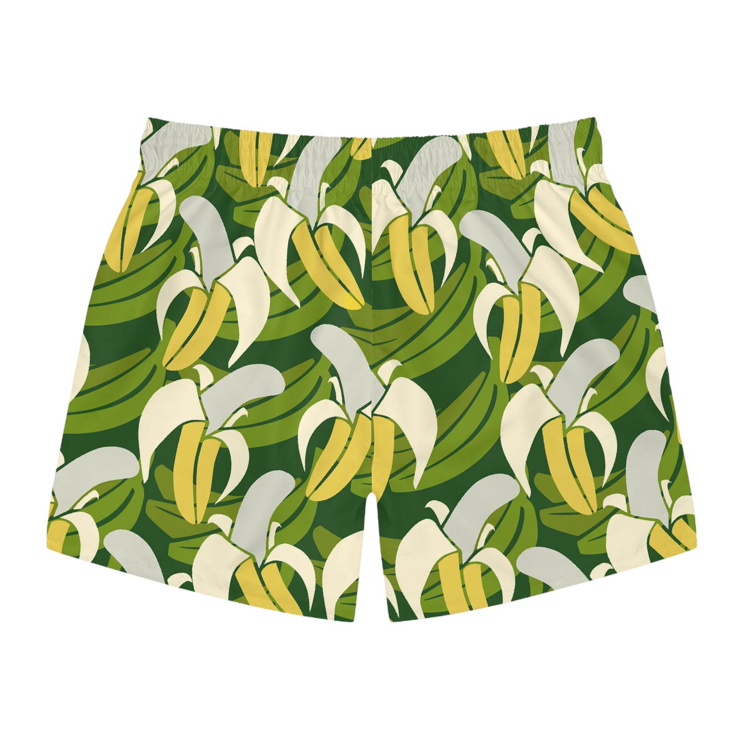 Banana Tropical Swim Trunks, Fun Summer Beachwear, Vacation Pool Shorts, Unisex Swimwear, Gift for Swimmers